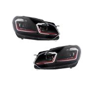 Gruppo Faro Anteriore Per VW Per Golf 6 Per MK6 Per Golf 7.5 2010 2011 2012 Aggiornamento LED Auto Faro Proiettore Doppia Lente Hot Auto Fari Anteriori Assemblaggio Fari Driver Faro(C)