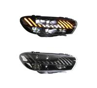 Gruppo Faro Anteriore Per Vw Per Scirocco 2009-2017 Aggiornamento Modificato Dynamic Turn DRL Fanali Posteriori Gruppo Lampada Frontale Per Auto Gruppo Fari Anteriori Assy(2pcs headlights 2,Halogen)