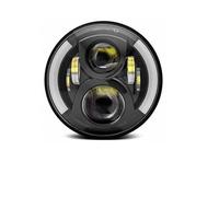 Gruppo Faro Moto Fari Per Royal Per Enfield Per Himalayan 400 411 650 350 Per Cafe Per Racer Faro Anteriore Moto 7 Pollici Luci A LED Lampada Halo DRL Faro Moto 7" Anteriore Faro(Turning left right)
