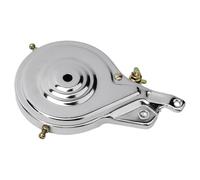 Gruppo freno a fascia posteriore da 90 mm per freni a tamburo per bicicletta, in acciaio metallico, compatibile con controller motore serie JAPANBike e MidDrive (argento 90 mm)