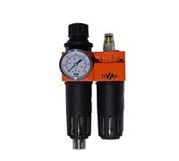 Gruppo FRL 1/4" Compressore Aria Riduttore Regolatore Filtro Lubrificatore 18bar