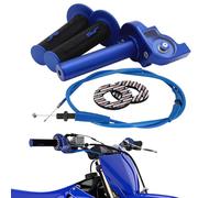 Gruppo Gas Rapidoper moto con Cavo Acceleratore, Manopola Acceleratore CNC Universale per Manubri da 7/8" 22 mm per la Maggior parte Delle Moto CRF YZ PW KX KLX RM DR DRZ Motocross-Blu