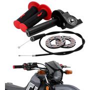 Gruppo Gas Rapidoper moto con Cavo Acceleratore, Manopola Acceleratore CNC Universale per Manubri da 7/8" 22 mm per la Maggior parte Delle Moto CRF YZ PW KX KLX RM DR DRZ Motocross-Nero