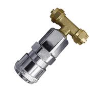 Gruppo giunto diritto a tre vie-serbatoio pneumatico-connettore-giunto pneumatico for rimorchio con pistola ad aria compressa(Pure copper)