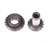 Gruppo ingranaggi decespugliatore in acciaio ad alto tenore di carbonio 7 9 denti per decespugliatori falciatrici inclinato terreno attrezzi da giardino nero 31 mm (7 denti)