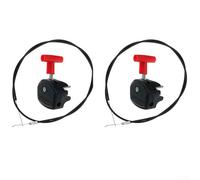 Gruppo interruttore cavo acceleratore tosaerba, 152,4 cm, maniglia di controllo, scatola dell'acceleratore, regolatore per cavo trattore a spinta (2 pezzi)