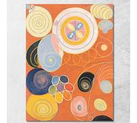 Gruppo Iv N. 3. I Dieci Giovani Più Grandi Hilma af Klint, hak8 quadro stampato su tela, fine art, assemblato pronto da appendere 50x70 cm