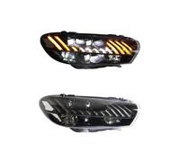 Gruppo lampada frontale for auto compatibile for fari Scirocco 2009-2017 aggiornamento modificato al NUOVO fari DRL Scirocco Dynamic Turn(2pcs headlights 2)