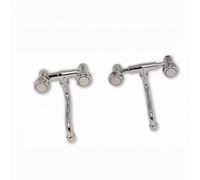 Gruppo lavello ad interasse variabile, Gruppo lavello a muro con interasse variabile da mm.130 a mm.200 in ottone cromato