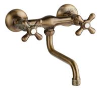 Gruppo Lavello Miscelatore Rubinetto Ottone Bruno snodo inferiore casa giardino