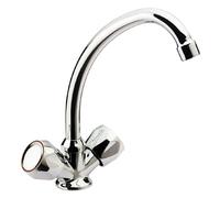 GRUPPO LAVELLO Monoforo CANNA ALTA bocca girevole Acqua Fredda e Acqua Calda Glady