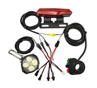 Gruppo luci per bicicletta elettrica Fanale anteriore Fanale posteriore E-Bike Fanale posteriore Fanale posteriore Horn Set nero