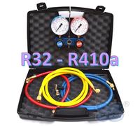 Gruppo manometrico 2 vie con fruste per gas R32 R410A - in valigetta
