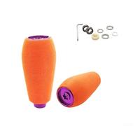 Gruppo manopola per mulinelli da baitcasting DAIWA compatibile con MK1 Exence per ANTARES per mulinello da pesca DRT, hardware EVA esterno in pelle metallica (2 set viola)