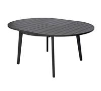 Gruppo Maruccia - Tavolo da Giardino Rotondo in Alluminio - Struttura Allungabile da 120 a 170 cm - Arredo Esterni, Bar, Ristoranti (Antracite)