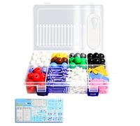 Gruppo modello molecolare di chimica portatile con contenitore di stoccaggio per dimostrazioni di laboratorio mani sulla pratica kit organici molecolare studente e insegnante set