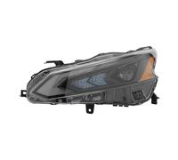 Gruppo Ottico Anteriore a LED con DRL a LED sostitutivo per Nissan Altima 2022 2023 2024,Modello Faro Trasparente,alloggiamento Nero 10000-8D042 101008D042 (Lato conducente+passeggero)