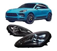 Gruppo Ottico Anteriore Adatto per Porsche Macan 2014-2022 Gruppo Ottico Anteriore DRL Indicatori di direzione Accessori per Auto,Fanale Anteriore con Animazione a Matrice,con AFS