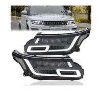 Gruppo Ottico Anteriore per Auto da 2 Pezzi Adatto per Land Range Rover Sport L494 2014-2017 Blue Start LED DRL Fari a proiettore a Matrice LED Completi per Auto aggiornati