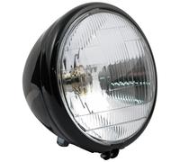 Gruppo ottico anteriore Springer da 6-1/2". 12 V. Nero 36-54 H-D con forcelle...