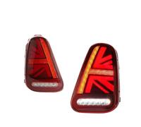 Gruppo Ottico Posteriore Per BMW Per Mini Per Cooper R50 R52 R53 2001-2007 2 Pezzi Union Jack Style Fanale Posteriore A LED Con Segnale Di Retromarcia Freno(2PCS Red)