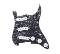 Gruppo Pannello Pickup Per Chitarra Elettrica Alnico5 Tre Pannello Pickup Singolo Sss Coperchio Anteriore Pickup (Color : Bk panel 6)