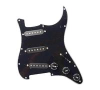 Gruppo Pannello Pickup Per Chitarra Elettrica Alnico5 Tre Pannello Pickup Singolo Sss Coperchio Anteriore Pickup (Color : Bk panel 1)