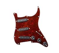 Gruppo Pannello Pickup Per Chitarra Elettrica Alnico5 Tre Pannello Pickup Singolo Sss Coperchio Anteriore Pickup (Color : Crimson Panel 11)