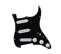 Gruppo Pannello Pickup Per Chitarra Elettrica Alnico5 Tre Pannello Pickup Singolo Sss Coperchio Anteriore Pickup (Color : Bk panel 2)