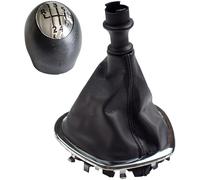 Gruppo pomello cambio in plastica e pelle nero per Renault per Trafic III