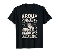 Gruppo Progetti Esperienza Traumatica Umorismo Gatto Maglietta