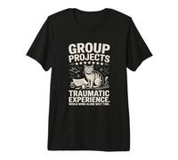 Gruppo Progetti Esperienza Traumatica Umorismo Gatto Maglietta Premium