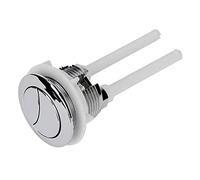 Gruppo pulsante for cassetta di scarico WC a doppio scarico - Accessori da bagno di qualità con forma a mezzaluna doppia, 1 pezzo(38mm)