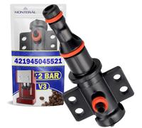 Gruppo Raccordo Valvola con Guarnizioni V3 2Bar Macchina Caffè Automatica | 421946011491 per Gaggia per Saeco per Philips - Garanzia di 10 Anni - MONTERAL