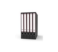 Gruppo registratori Quintetto - con 5 cartelle ad anelli - 23x32 cm - dorso 23 cm - grigio - Rexel