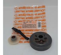 Gruppo rocchetto catena campana frizione con chiocciola 3/8 P 7 d per motoseg...