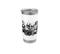 Gruppo rock Bless Stati Uniti d'America Abe Lincoln George Washington Columbus Bicchiere termico in acciaio inox doppia parete