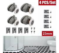 Gruppo Rullo Doccia per Porte Include Quattro Ruote Superiori Inferiori La Misur