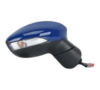 Gruppo Specchietto Auto Specchietto Retrovisore Completo Per Ford Per Fiesta MK7 2013-2017, 6 Pin, Specchietti Retrovisori Laterali Retrovisore Esterno Completi(Blu,Giusto)