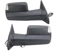 Gruppo Specchietto Retrovisore Auto Specchietto Retrovisore Laterale Auto Accessorio Per Dodge Per Ram 2500 2013-2018 Braccio Lungo Nero Con Controllo Della Temperatura(1 paio)