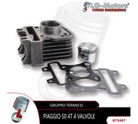 GRUPPO TERMICO CILINDRO PISTONE 4 VALVOLE piaggio Typhoon II 50 AIR 4T 2012