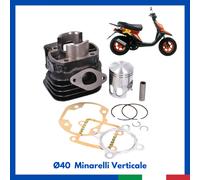 Gruppo Termico Cilindro Pistone MOTORE MINARELLI VERTICALE BOOSTER BWS 50 Ø40 DR
