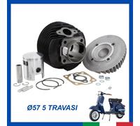 Gruppo Termico Cilindro Pistone PIAGGIO VESPA ET3 125 PRIMAVERA DR Ø57 130cc