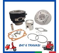 Gruppo Termico Cilindro Pistone PIAGGIO VESPA SPECIAL PK APE 50 Ø47 75cc KT00013