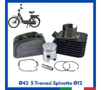 Gruppo Termico Cilindro Pistone testa PIAGGIO CIAO SI BOXER BRAVO GRILLO 50 Ø43