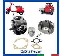 Gruppo Termico Cilindro Pistone testa PIAGGIO VESPA SPECIAL PK APE 50 Ø50