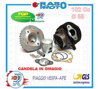 KIT CILINDRO MOTORE GRUPPO TERMICO DR DIAMETRO 55 102 CC VESPA 50 PK S XL RUSH .