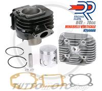 GRUPPO TERMICO DR EVOLUTION D.47 70 CILINDRO PISTONE TESTA MBK BOOSTER CW L 50