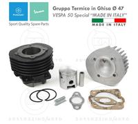 GRUPPO TERMICO KIT CILINDRO PISTONE 75cc Ø47 PIAGGIO APE 50 FL3 EUROPA 1996>1999