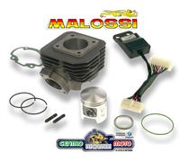 GRUPPO TERMICO MALOSSI CILINDRO Ø47 70 cc spinotto 12 Peugeot Elystar 50 cc TSDI